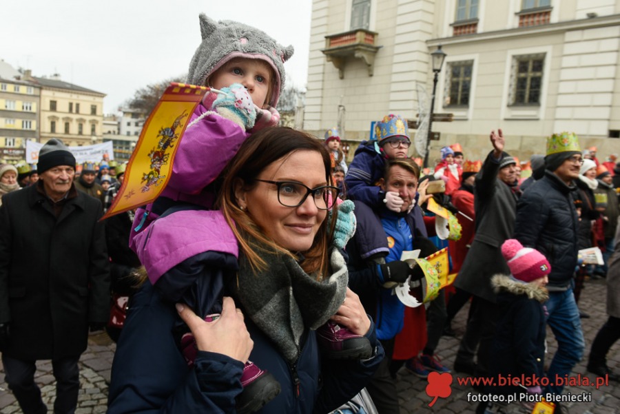 Mędrcy na naczepie. Rekordowy Orszak Trzech Króli w Bielsku-Białej ZDJĘCIA