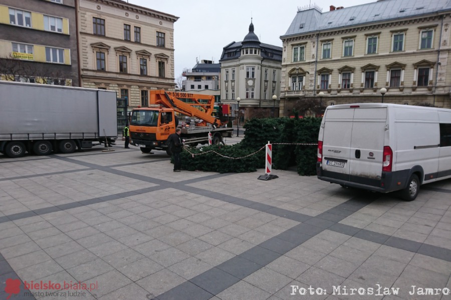Znikają świąteczne ozdoby. Tiry z choinkami wyjechały z Bielska-Białej - foto