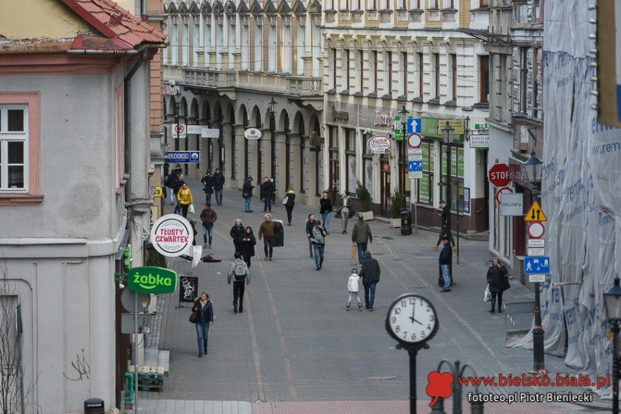 Bielsko-Biała w czasach epidemii. Opustoszałe ulice i place ZDJĘCIA