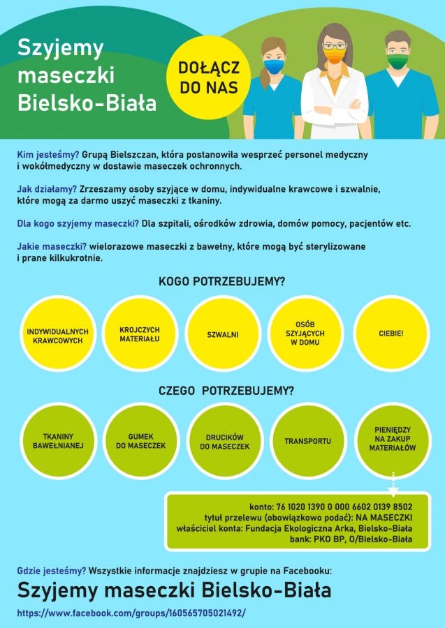W domach ruszyły maszyny do szycia. Takiej akcji Bielsko-Biała nie widziało!