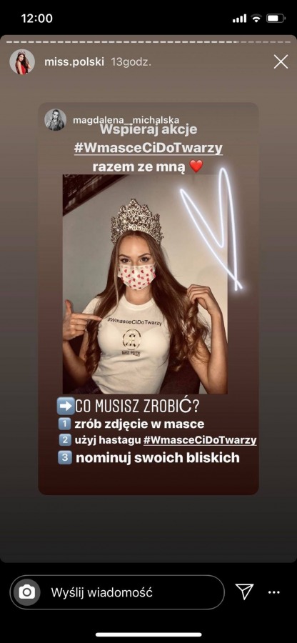 Śliczna twarz ukryta w masce ochronnej. Akcja pięknych kobiet - foto