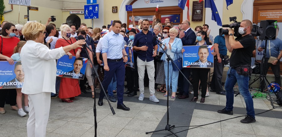 Tłumy bielszczan na spotkaniu z Rafałem Trzaskowskim - foto