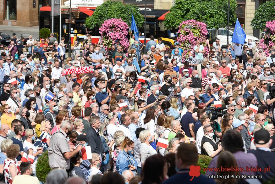 Tłumy bielszczan na spotkaniu z Rafałem Trzaskowskim - foto