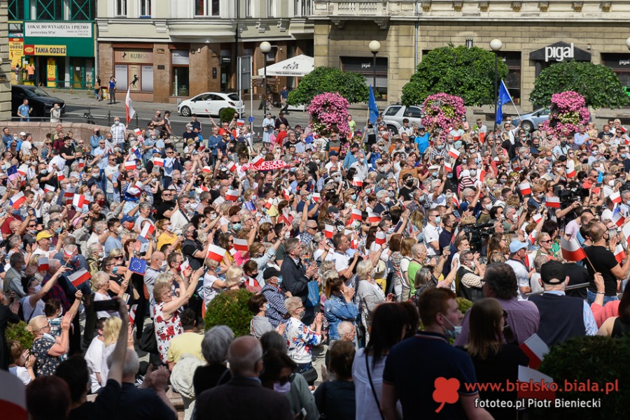 Tłumy bielszczan na spotkaniu z Rafałem Trzaskowskim - foto