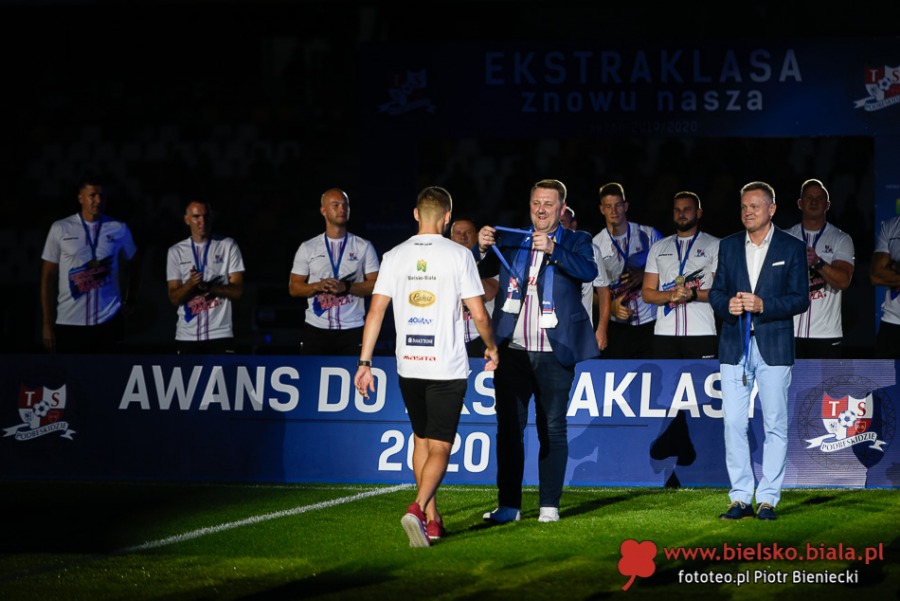 Bielska twierdza upadła na finiszu. Radość z powrotu do elity ZDJĘCIA