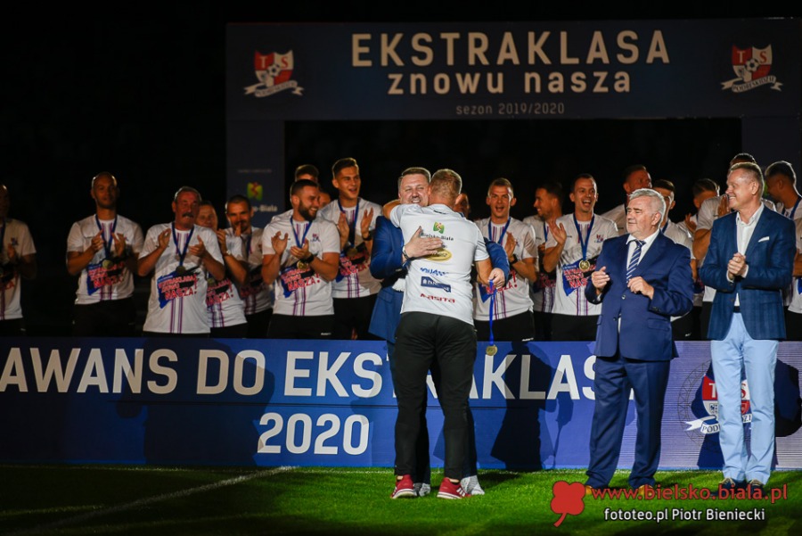 Bielska twierdza upadła na finiszu. Radość z powrotu do elity ZDJĘCIA