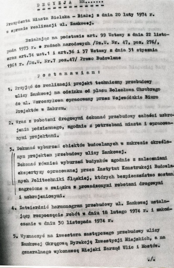Tajne plany wyburzeń. Akcja minerska na Wysokim Trotuarze Archiwalne zdjęcia