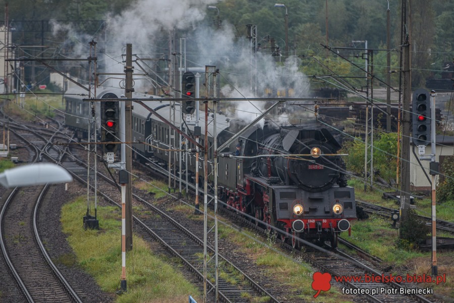 Skansen na stacji Bielsko-Biała Główna. Kolejka do parowozu ZDJĘCIA