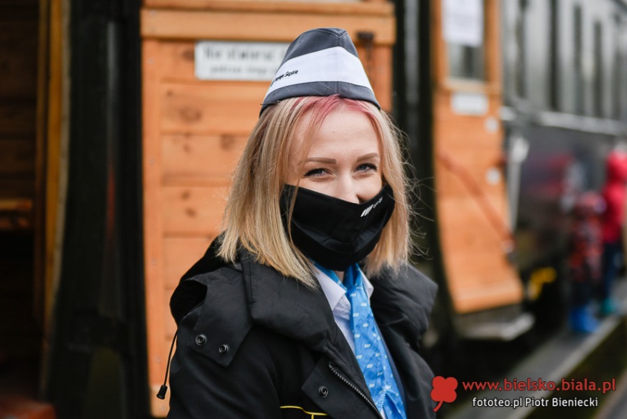 Skansen na stacji Bielsko-Biała Główna. Kolejka do parowozu ZDJĘCIA
