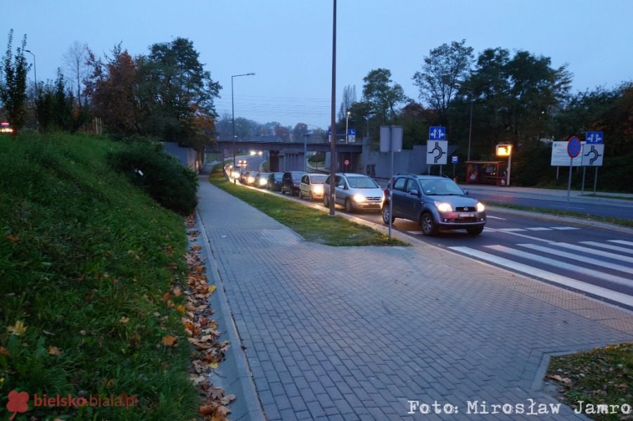 Długa kolejka samochodów do punktu wymazów. Policja pilnie potrzebna - foto
