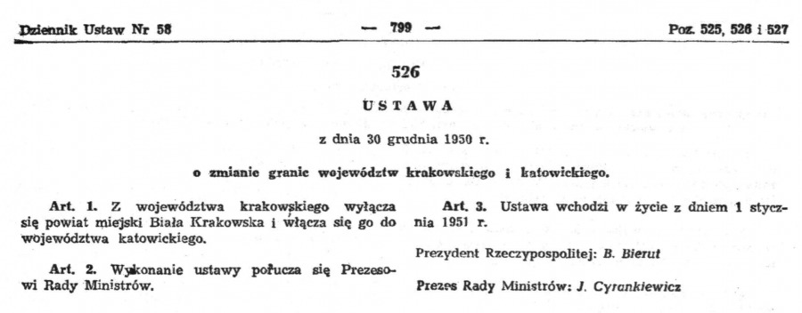 Połączenie w cieniu obniżki cen w sklepach. Antagonizm między ludnością Bielska i Białej