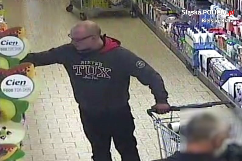Poszukiwany klient Lidla. Po podliczeniu zakupów chciał uciec bez płacenia - foto