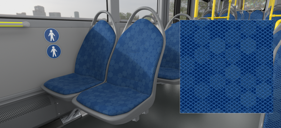 Pasażerowie wybrali tapicerkę do autobusów. Estetyka i odporność na zabrudzenia - foto