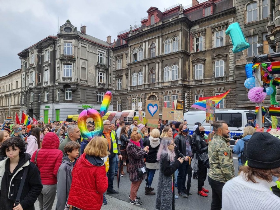 Marsz dumnej mniejszości. Początek nowej tradycji w Bielsku-Białej? ZDJĘCIA