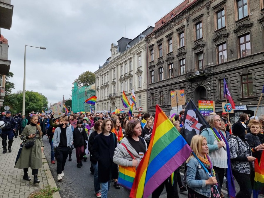 Marsz dumnej mniejszości. Początek nowej tradycji w Bielsku-Białej? ZDJĘCIA