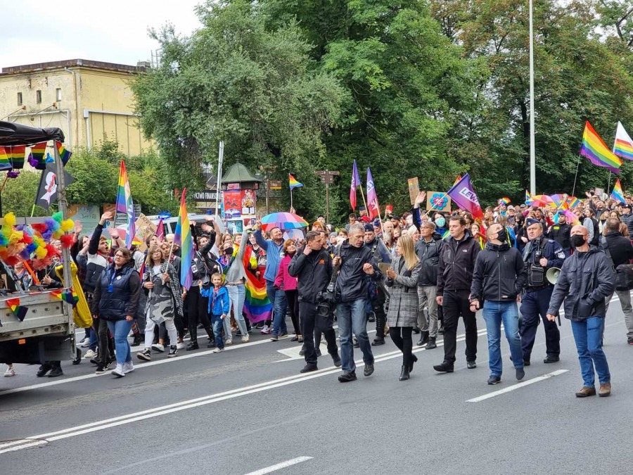 Marsz dumnej mniejszości. Początek nowej tradycji w Bielsku-Białej? ZDJĘCIA