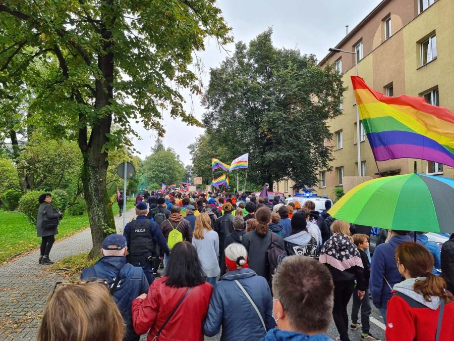 Marsz dumnej mniejszości. Początek nowej tradycji w Bielsku-Białej? ZDJĘCIA