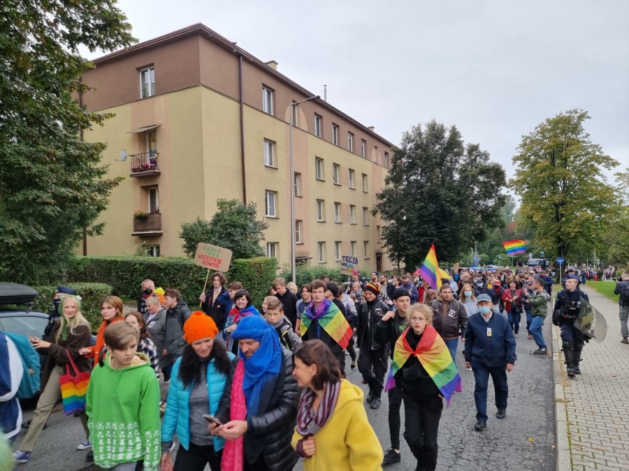 Marsz dumnej mniejszości. Początek nowej tradycji w Bielsku-Białej? ZDJĘCIA