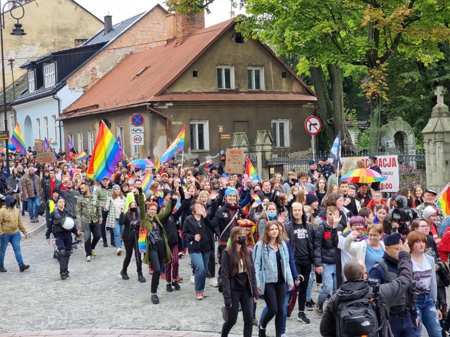 Marsz dumnej mniejszości. Początek nowej tradycji w Bielsku-Białej? ZDJĘCIA