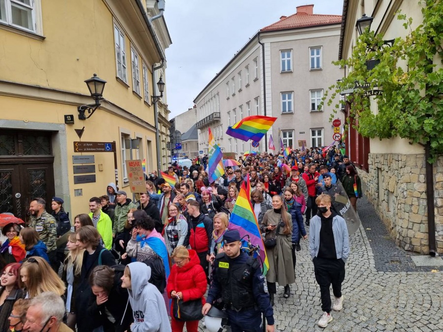 Marsz dumnej mniejszości. Początek nowej tradycji w Bielsku-Białej? ZDJĘCIA