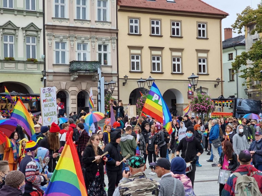 Marsz dumnej mniejszości. Początek nowej tradycji w Bielsku-Białej? ZDJĘCIA