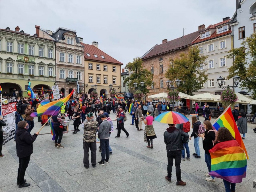 Marsz dumnej mniejszości. Początek nowej tradycji w Bielsku-Białej? ZDJĘCIA