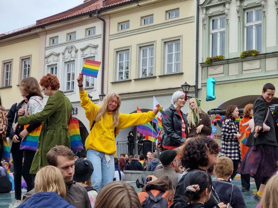 Marsz dumnej mniejszości. Początek nowej tradycji w Bielsku-Białej? ZDJĘCIA
