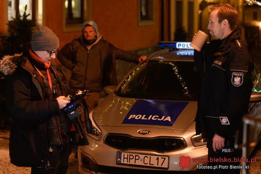 Magiczna opowieść filmowa z Bielska-Białej. Nocne sceny na starówce ZDJĘCIA