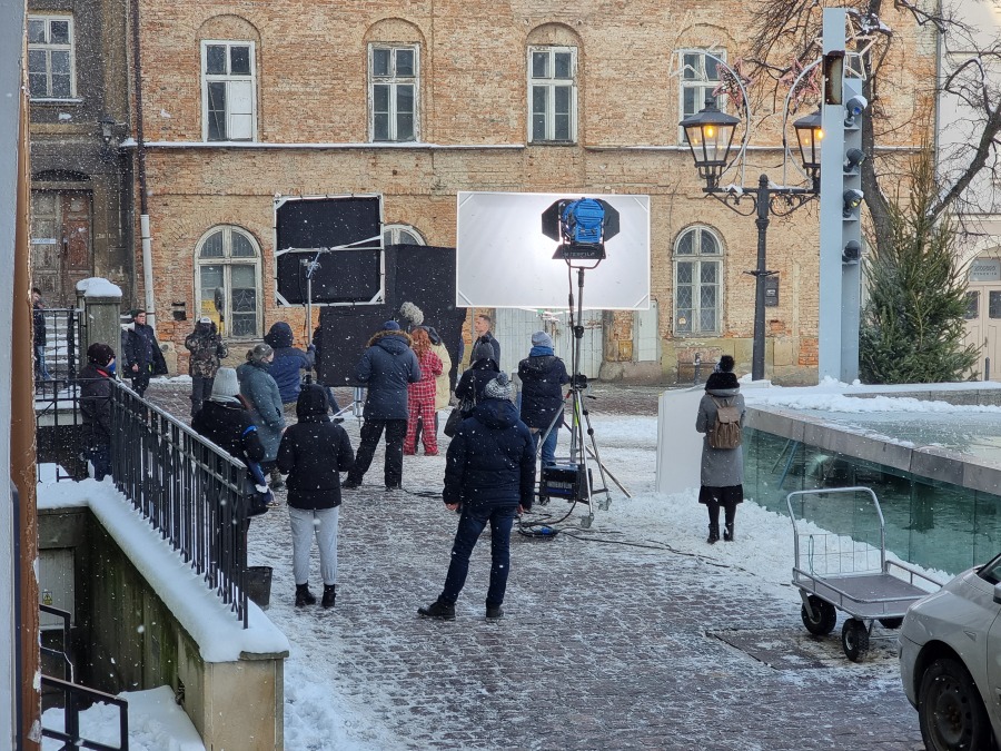 Ostatni klaps na bielskim Rynku. Jarmark wyłącznie na potrzeby filmu ZDJĘCIA