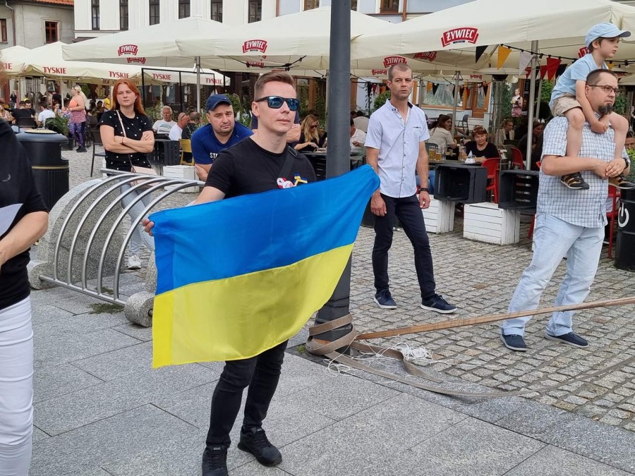 Ramię w ramię z Ukraińcami. W Bielsku-Białej w rocznicę „Cudu nad Wisłą” ZDJĘCIA