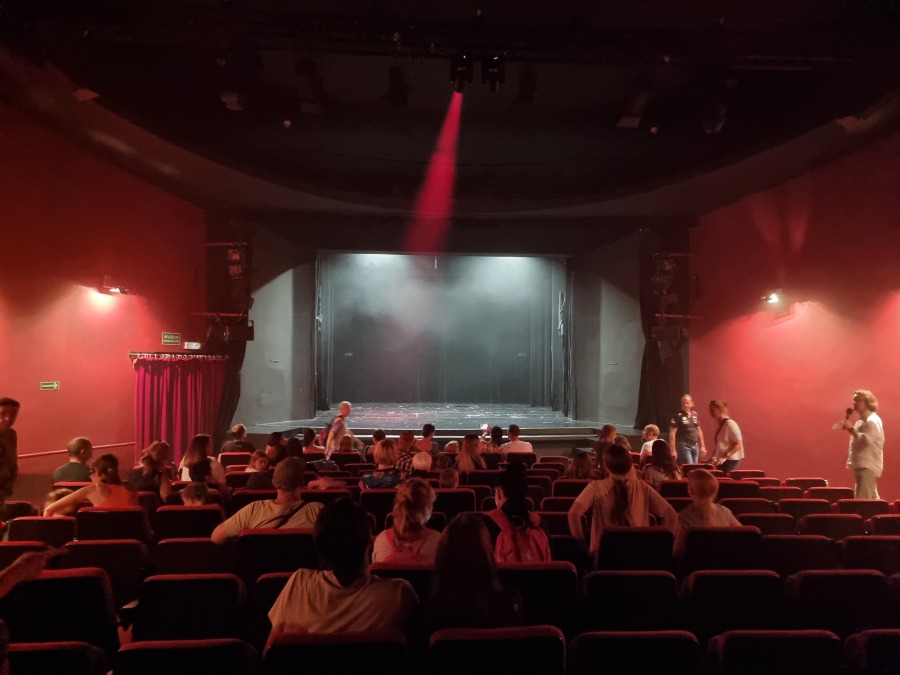 Duże zainteresowanie zwiedzaniem teatru. Wieczorem Krawczyk w oknie ZDJĘCIA