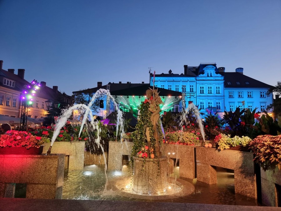 Zachwycająca góra kwiatów na Rynku. Bielsko-Biała tańczy w rytmie ska ZDJĘCIA