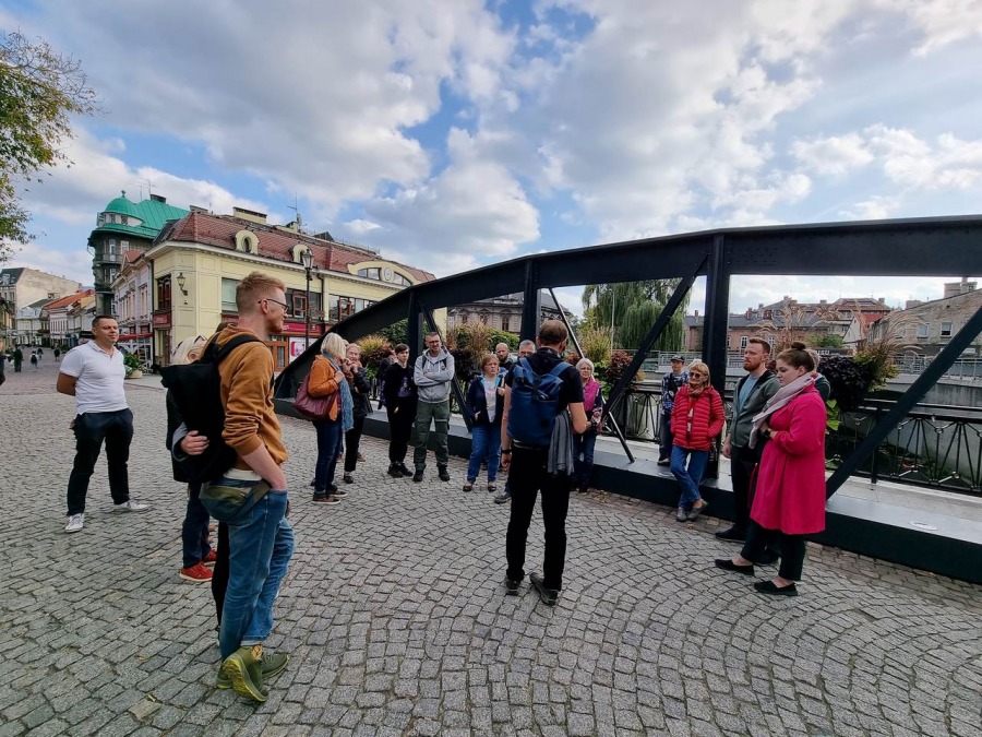 Sławny most graniczny. Obok znajdował się najsłynniejszy w Galicji dom uciech ZDJĘCIA