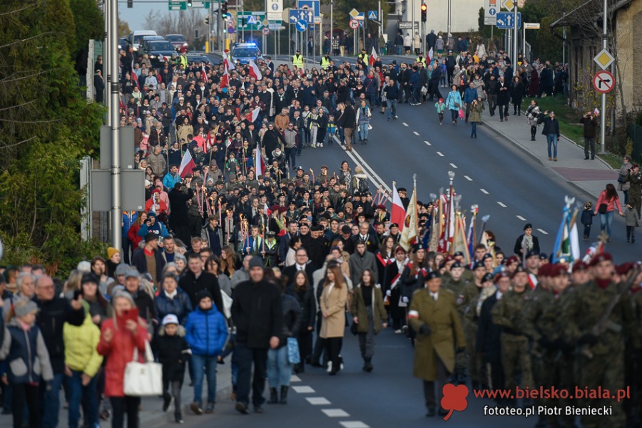 Bielsko-Biała dla Niepodległej. Obchody uroczyste i mniej oficjalne ZDJĘCIA