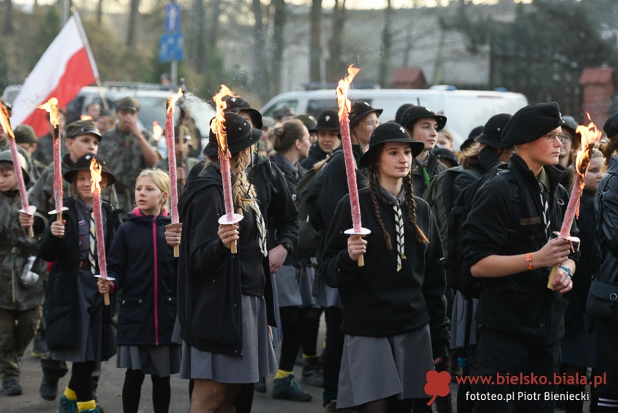 Bielsko-Biała dla Niepodległej. Obchody uroczyste i mniej oficjalne ZDJĘCIA