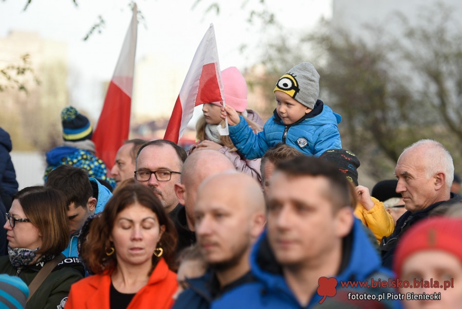 Bielsko-Biała dla Niepodległej. Obchody uroczyste i mniej oficjalne ZDJĘCIA