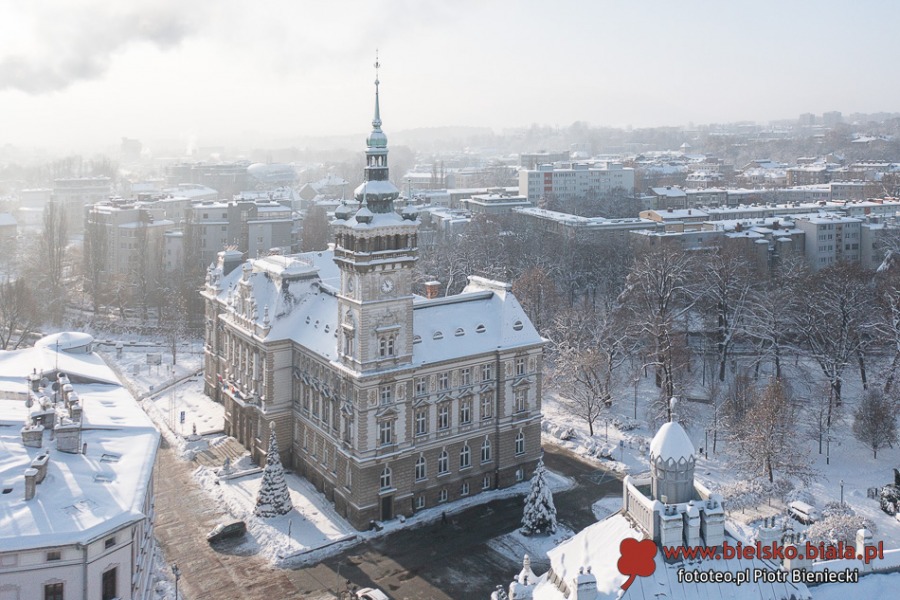 Bielsko-Biała miasto całkiem zasypane. Klęska i błogosławieństwo ZDJĘCIA