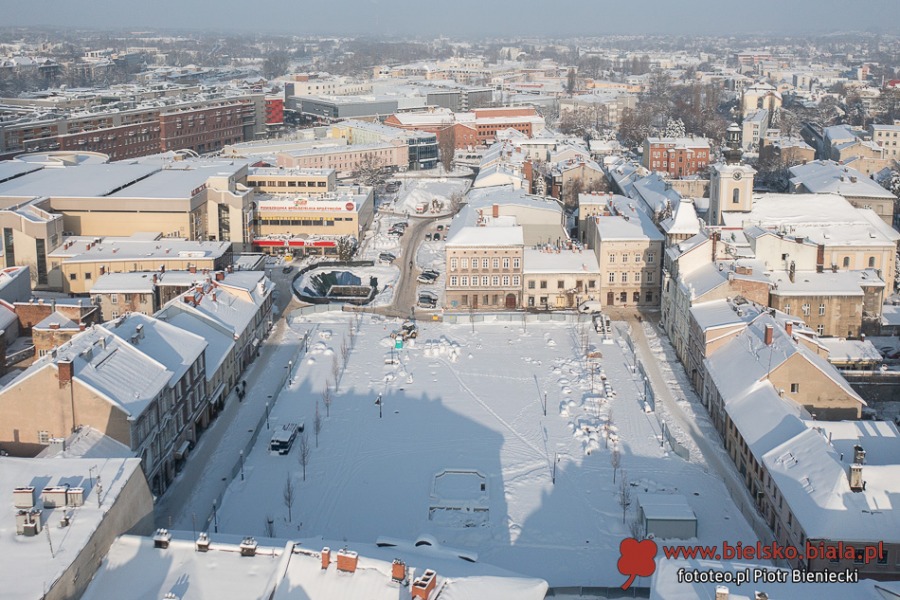 Bielsko-Biała miasto całkiem zasypane. Klęska i błogosławieństwo ZDJĘCIA