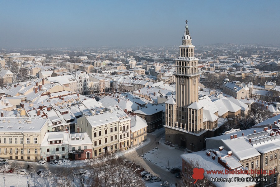 Bielsko-Biała miasto całkiem zasypane. Klęska i błogosławieństwo ZDJĘCIA