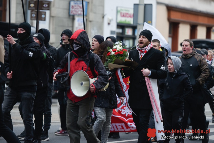 Narodowcy przeszli ulicami miasta. Na koniec był hymn i pirotechnika ZDJĘCIA