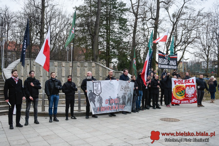 Narodowcy przeszli ulicami miasta. Na koniec był hymn i pirotechnika ZDJĘCIA