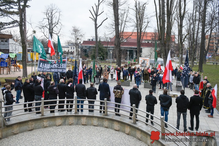 Narodowcy przeszli ulicami miasta. Na koniec był hymn i pirotechnika ZDJĘCIA