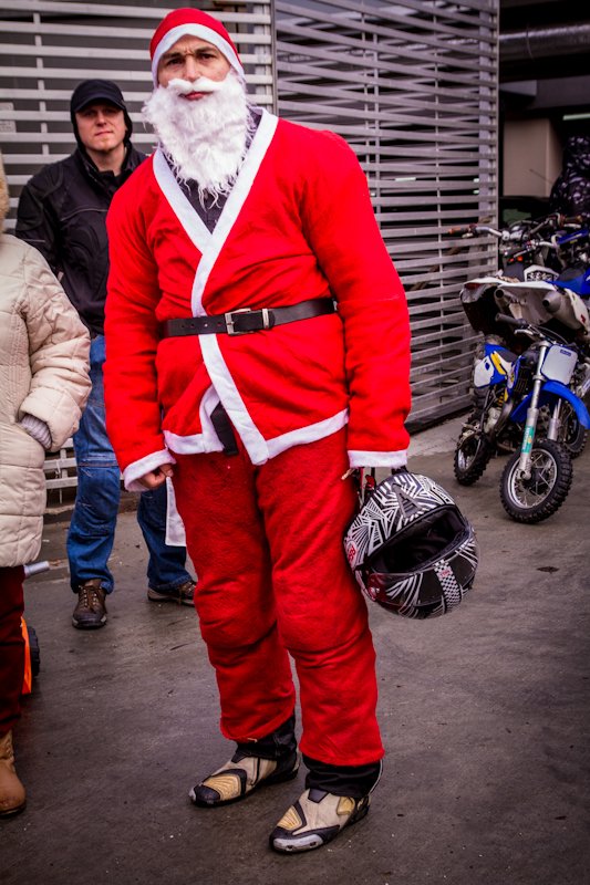 Mikołaje na motorze
