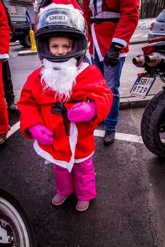 Mikołaje na motorze