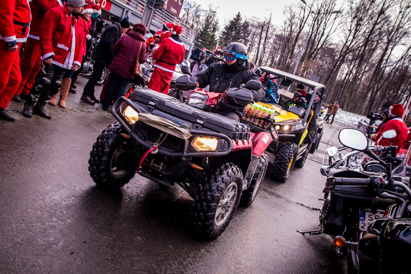 Mikołaje na motorze