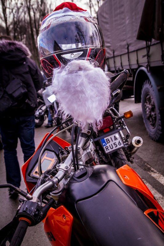 Mikołaje na motorze