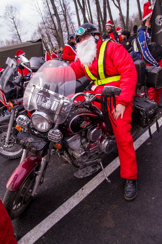 Mikołaje na motorze
