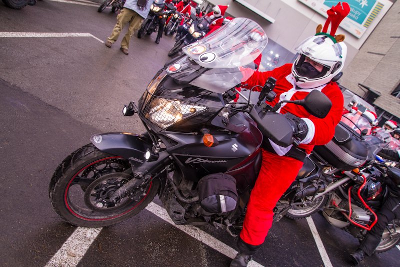 Mikołaje na motorze