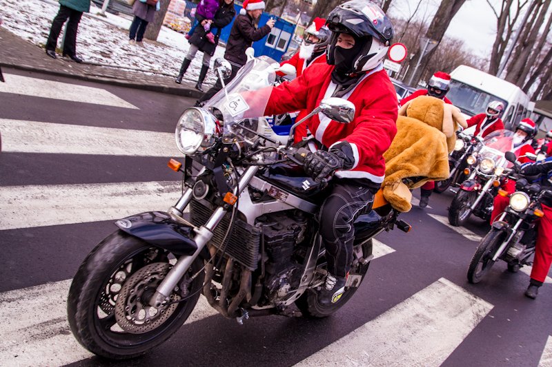 Mikołaje na motorze