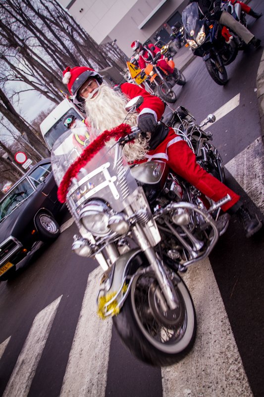 Mikołaje na motorze